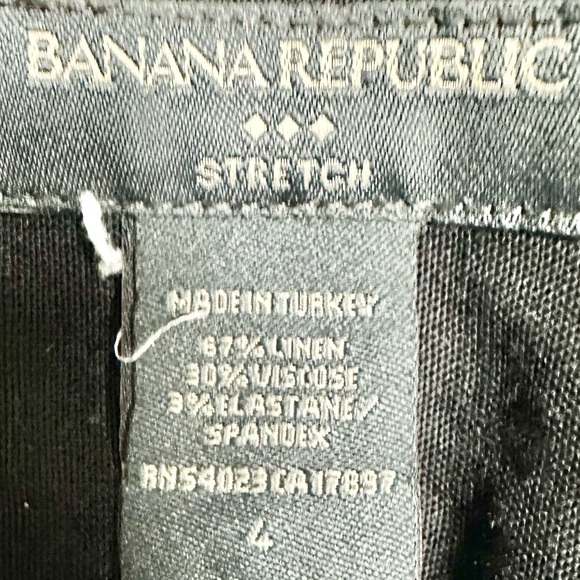 Banana Republic size 4 stretchy black trouser dress pants - Picture 4 of 6
